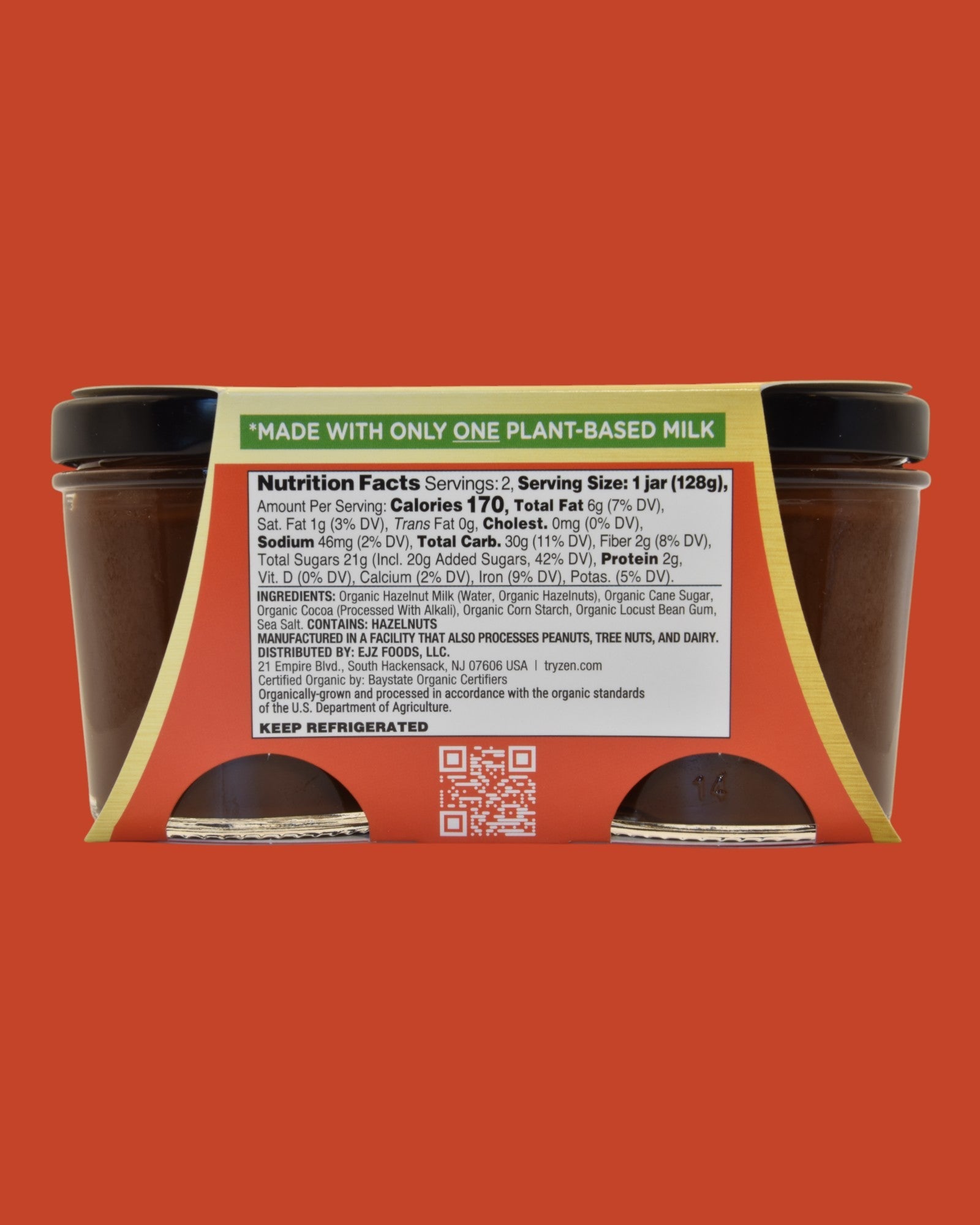 Chocolate Hazelnut Pudding - Zen | Rich & Creamy Plant-Based Dessert